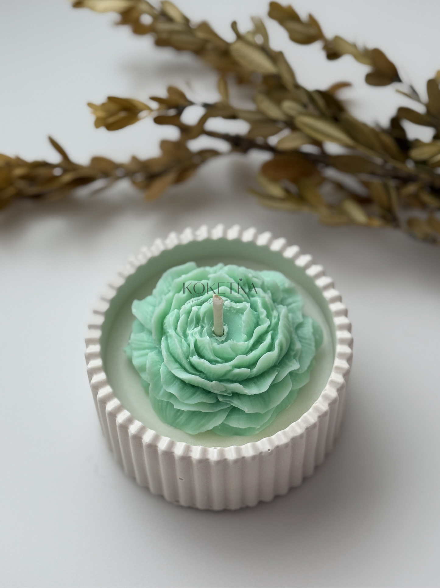 Vela Vaso Lucero Floral