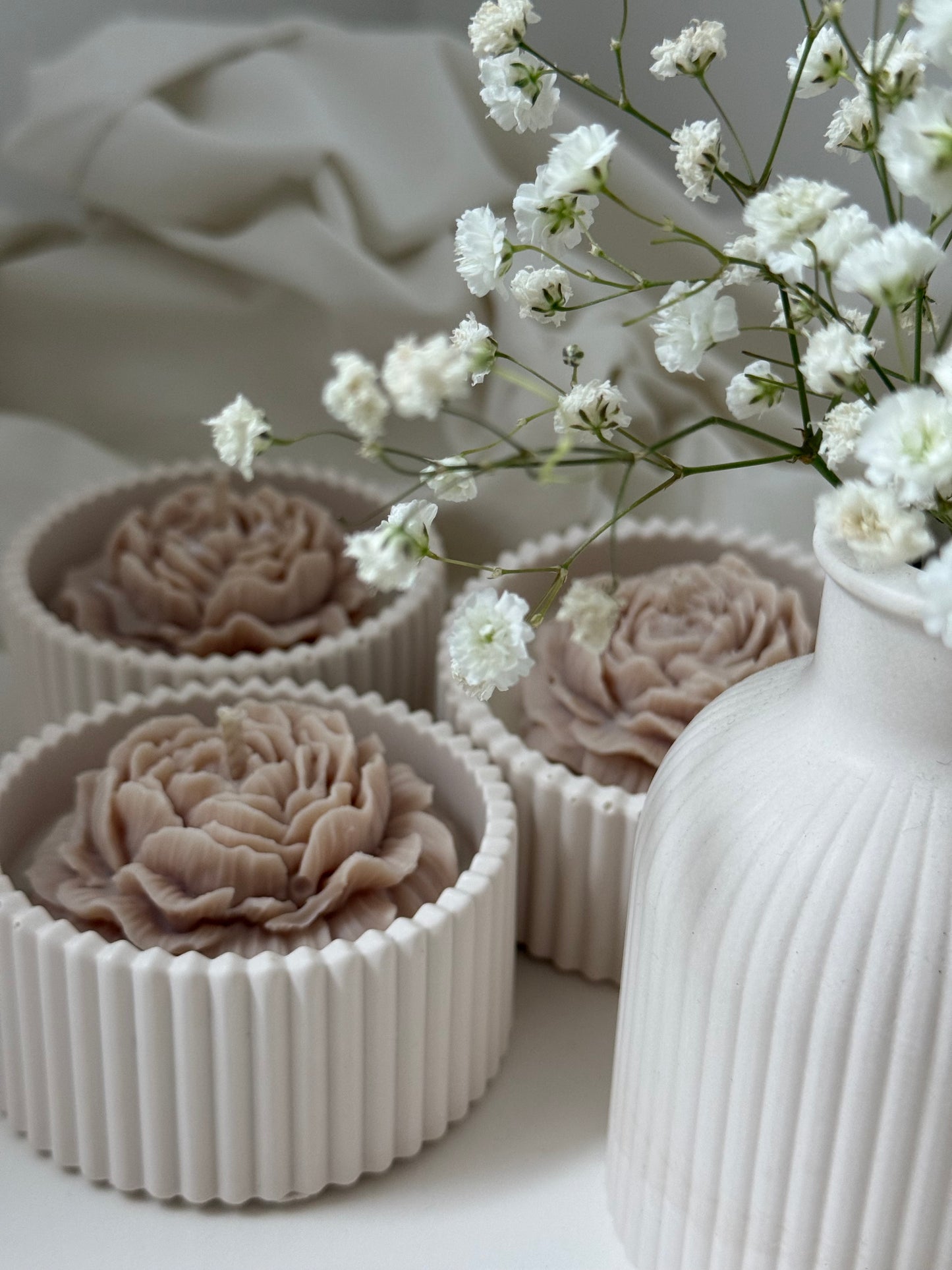 Vela Vaso Lucero Floral