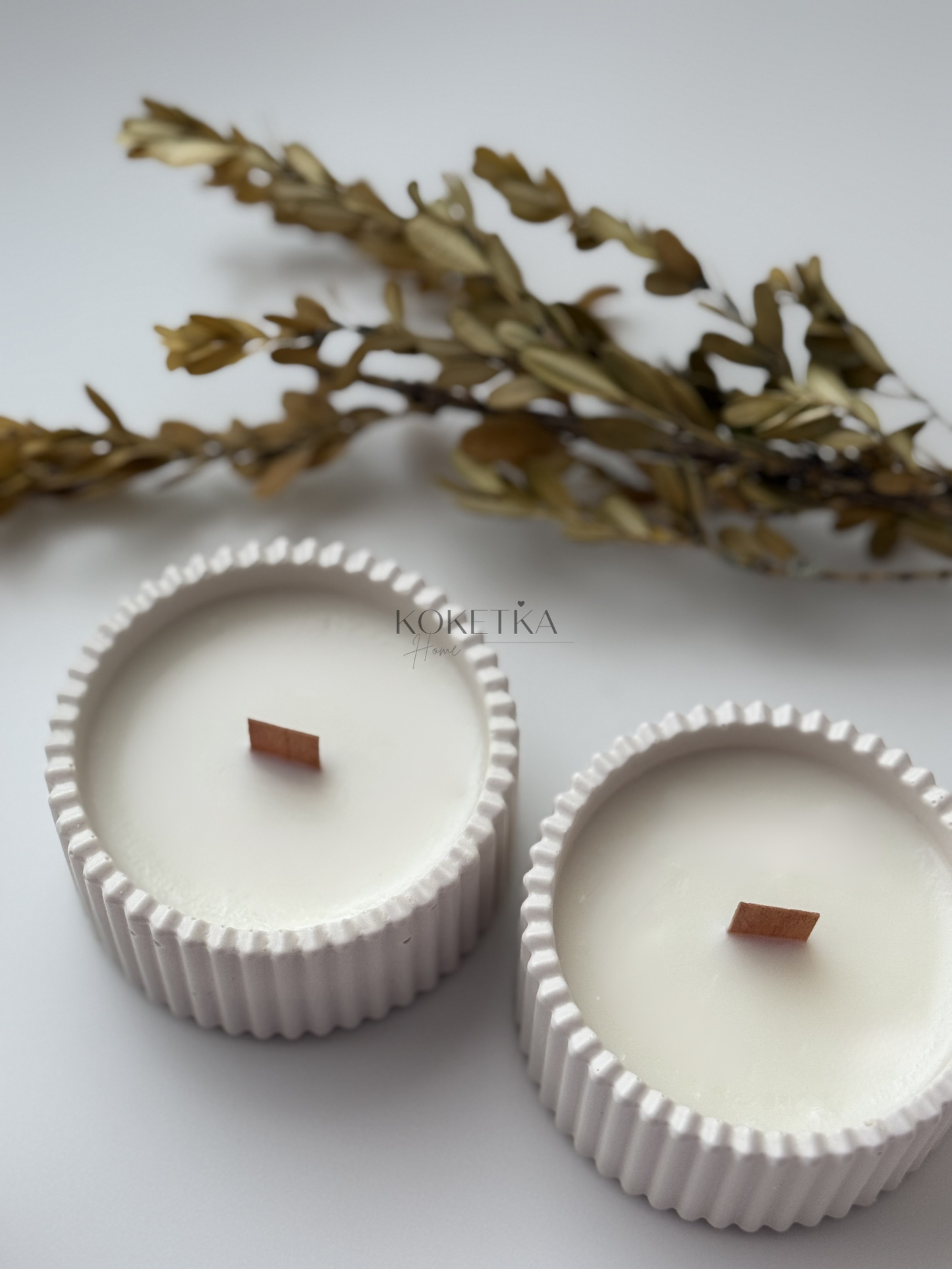 Vela Vaso Lucero Mecha Madera