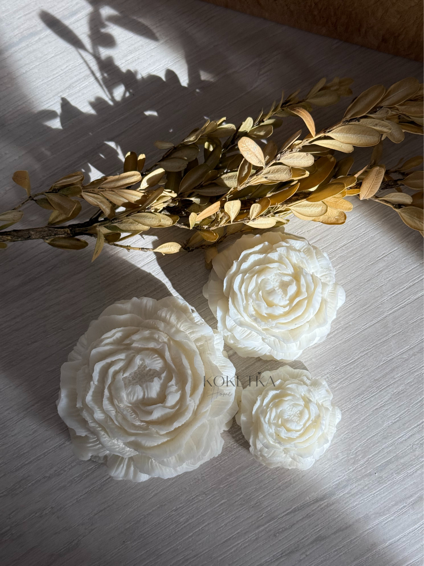 Vela Flor Peonía
