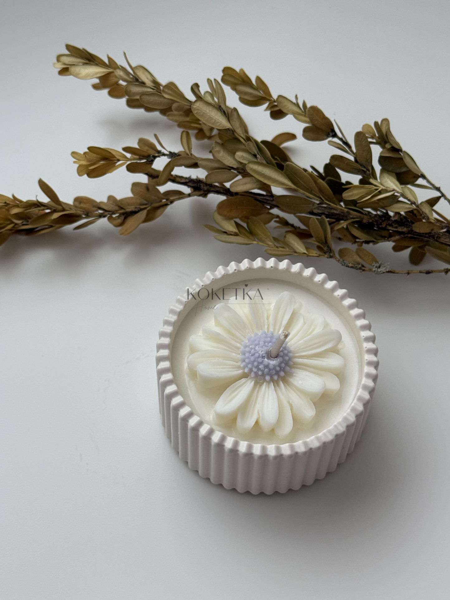 Vela Vaso Lucero Floral