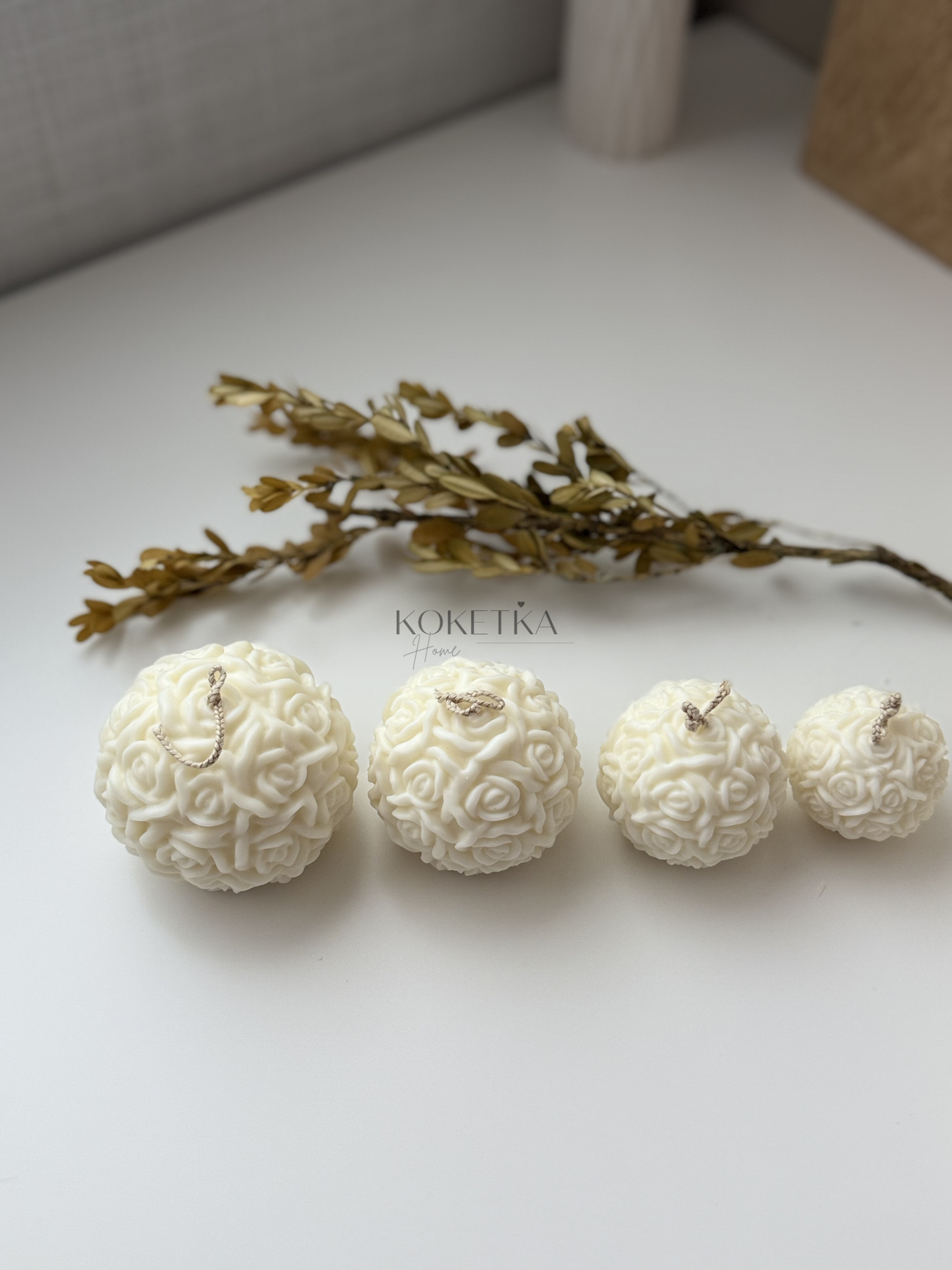 Vela Esfera de Rosas