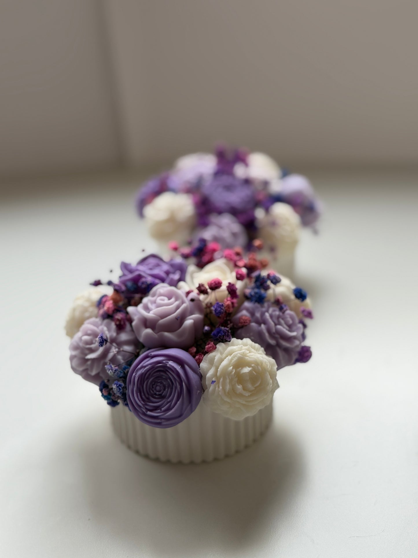 Mini arreglo lila y violeta