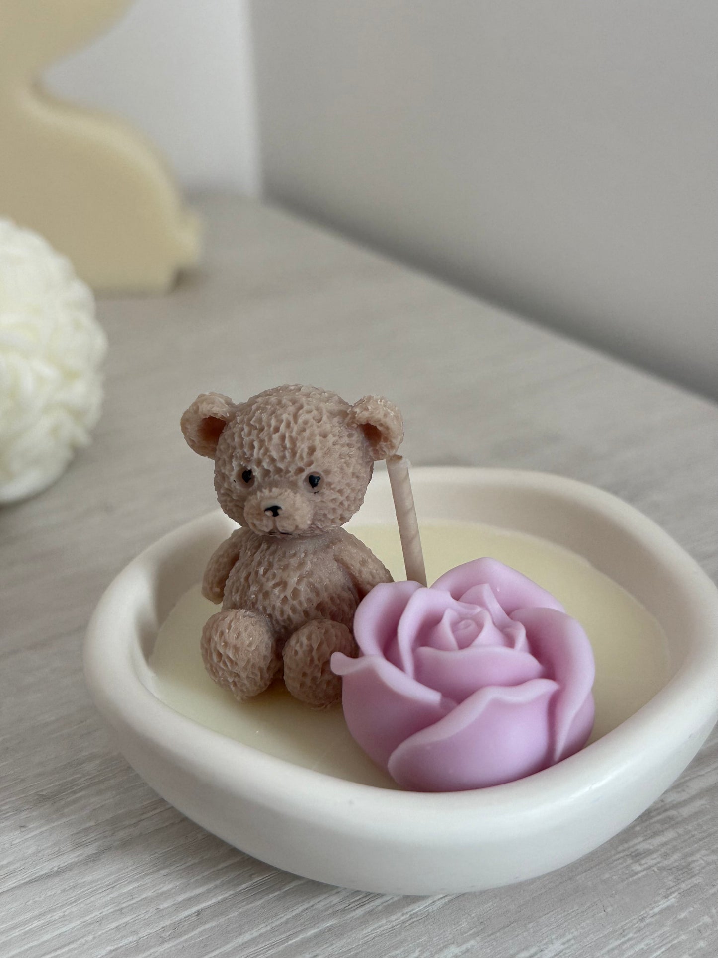 Vela aromática “Cúpula Teddy Rosa”
