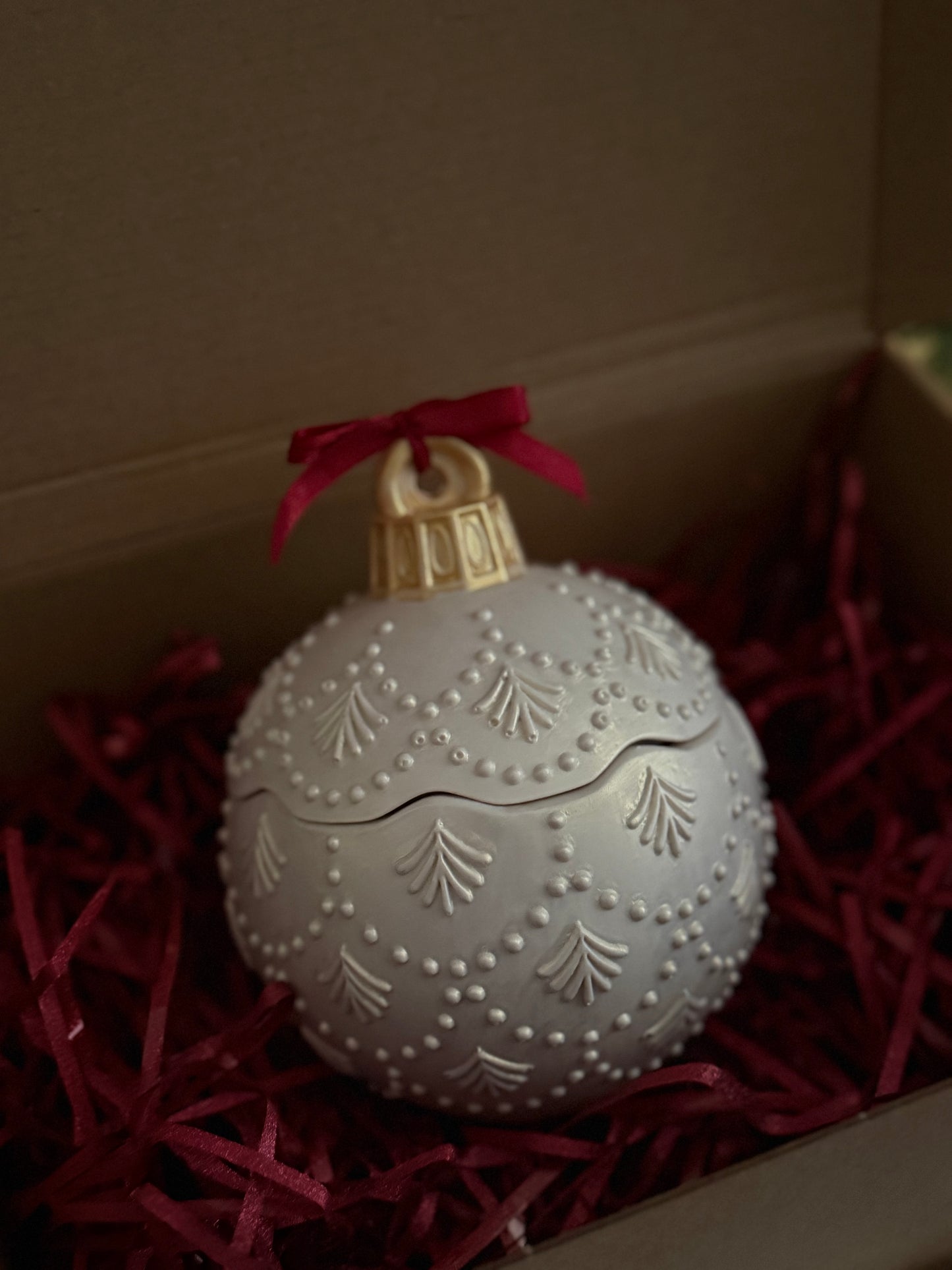 Vela Aromática Bola de Navidad