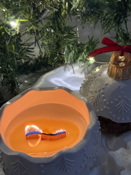 Vela Aromática Bola de Navidad