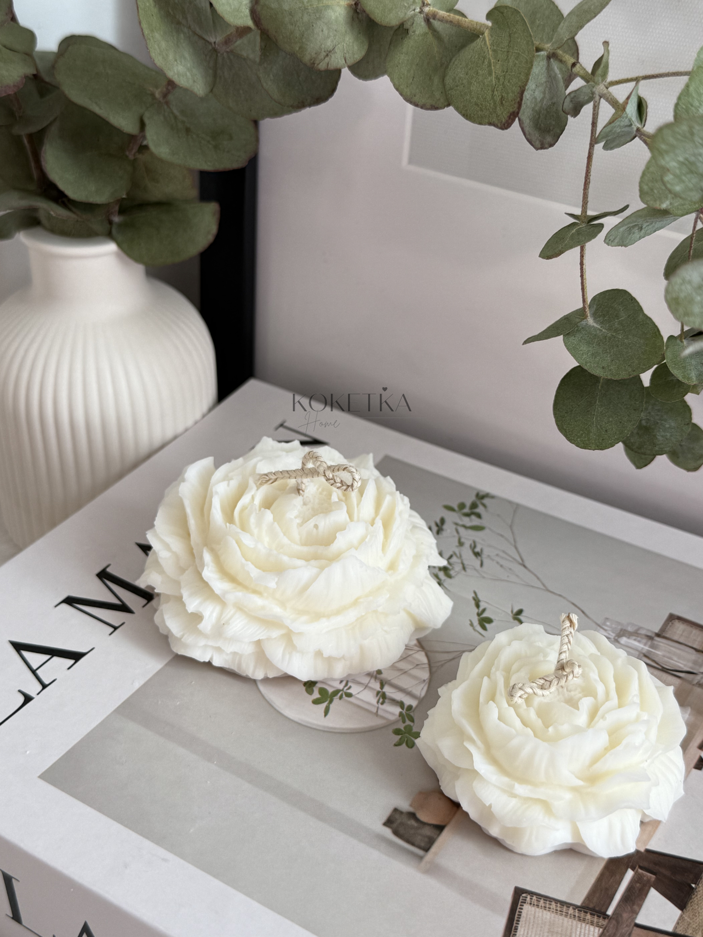 Vela Flor Peonía