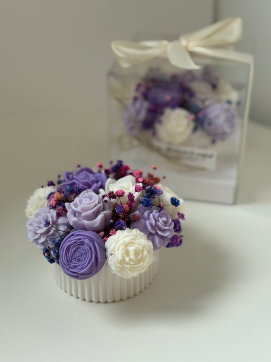 Mini arreglo lila y violeta