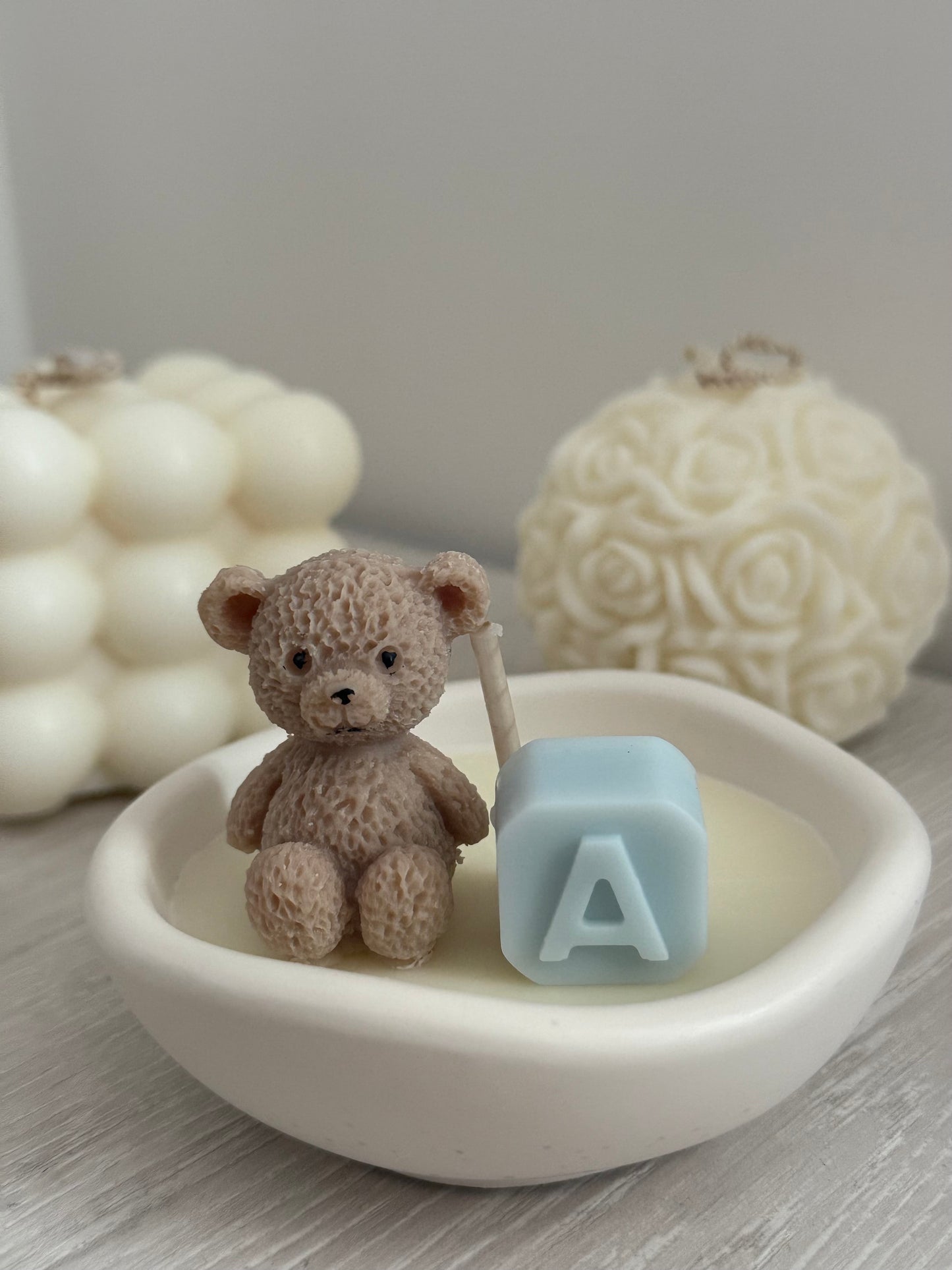 Vela aromática “Cúpula Teddy Inicial”