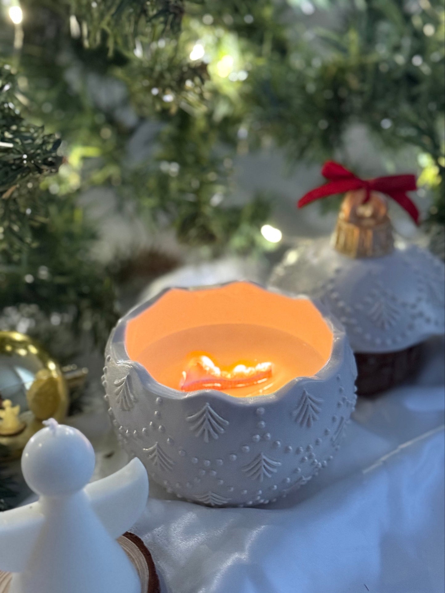 Vela Aromática Bola de Navidad