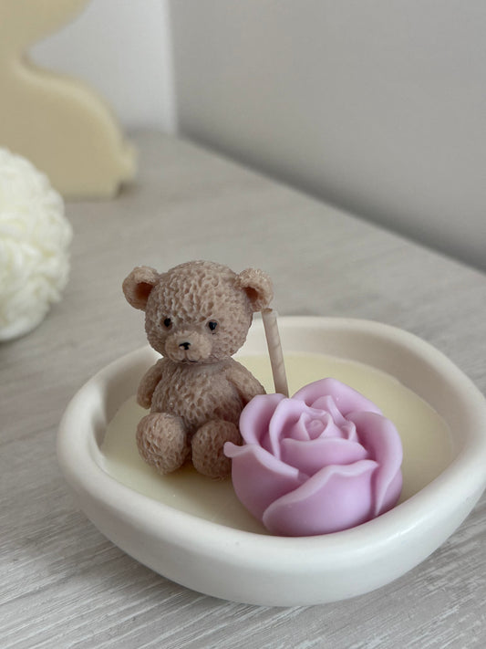 Vela aromática “Cúpula Teddy Rosa”